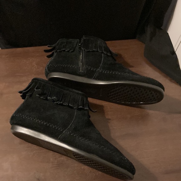 Aerosoles black fringe booties - Picture 7 of 8